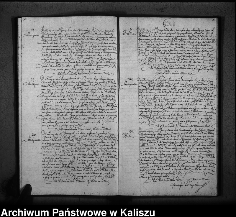 Obraz 8 z jednostki "Księga duplikat urodzonych, zaślubionych i zmarłych"