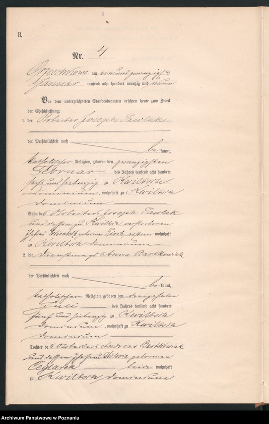 Obraz 10 z jednostki "Księga małżeństw"