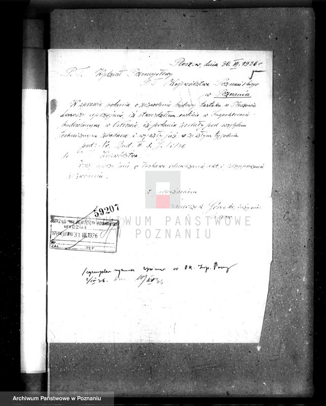 Obraz 9 z jednostki "Zatwierdzenie zakładu przemysłowego /tartak/ Fr. Góreckiego w Pleszewie pow. jarociński"