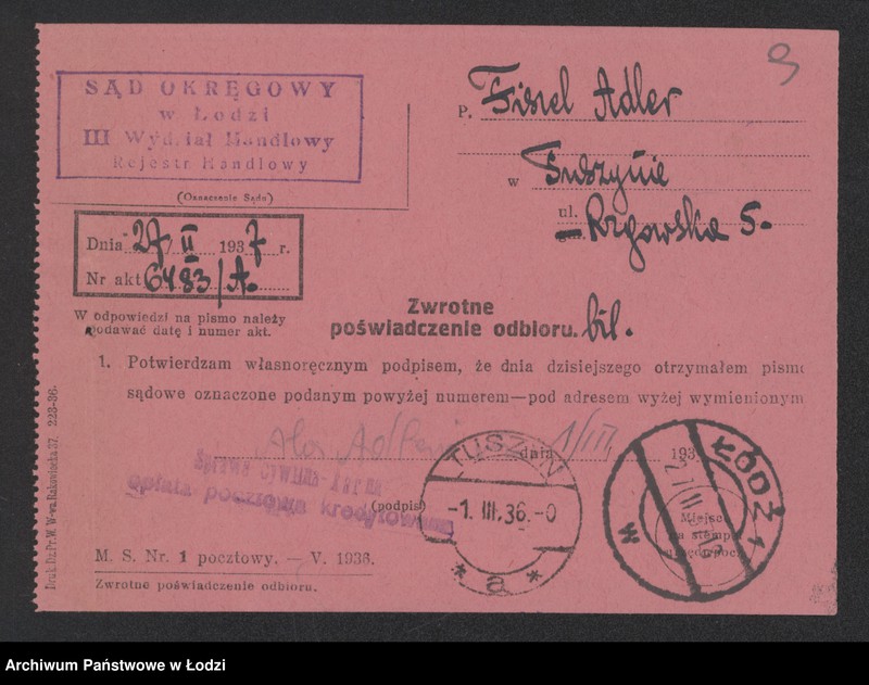 Obraz 11 z jednostki "Adler Fiszel- sprzedaż garderoby"