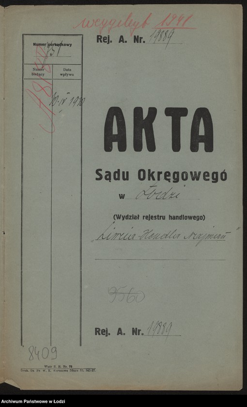 Obraz 2 z jednostki "Liwena Hendla Najman- wyrób pończoch wigoniowych"