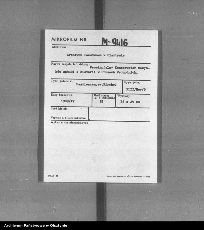 image.from.unit.number "Paszieszen, evangelische Kirche"