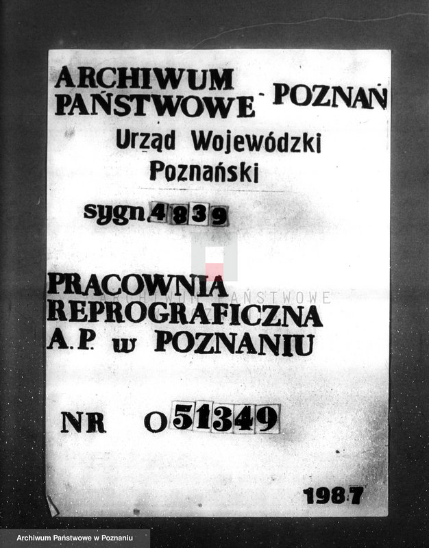 Obraz 1 z jednostki "Zatwierdzenie zakładu przemysłowego /wytwórni galanterii celuloidowej/ Mańkowskiej Reginy w Poznaniu"