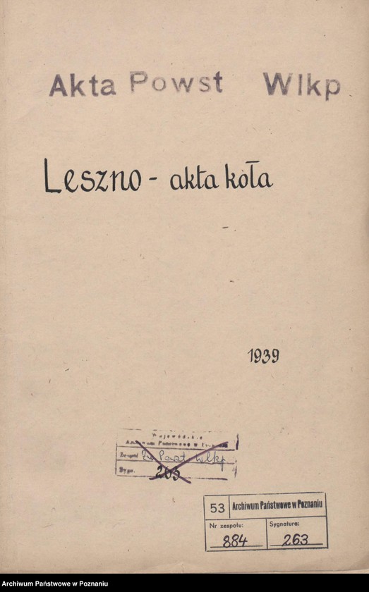Obraz 2 z jednostki "Leszno - akta koła."