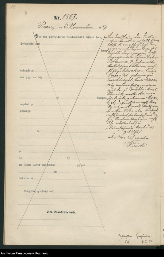 Obraz 17 z jednostki "Księga zgonów t. IV"