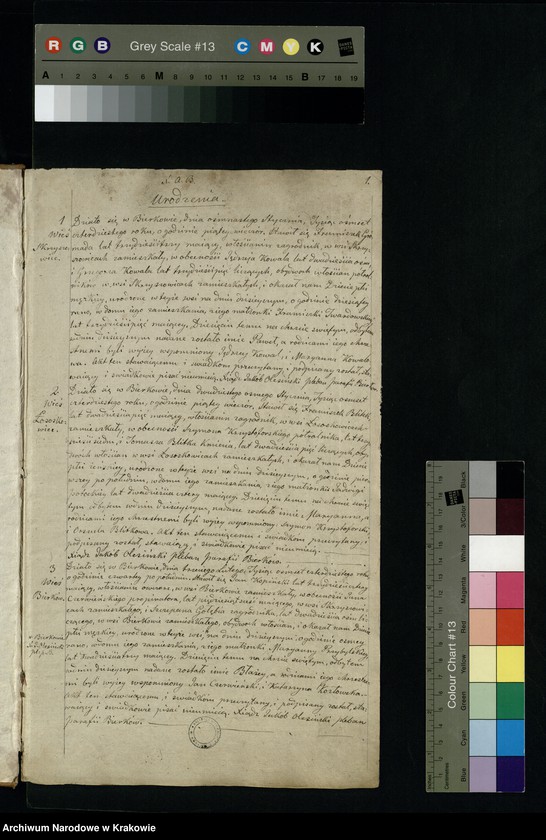 image.from.unit ""Duplikat aktów religieynych urodzenia, małżeństw i zeyścia dla Parafii Bierków na rok 1840-ty służący""