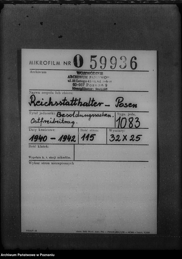 Obraz 2 z jednostki "Besoldungssachen. Ostfreibeitrag."