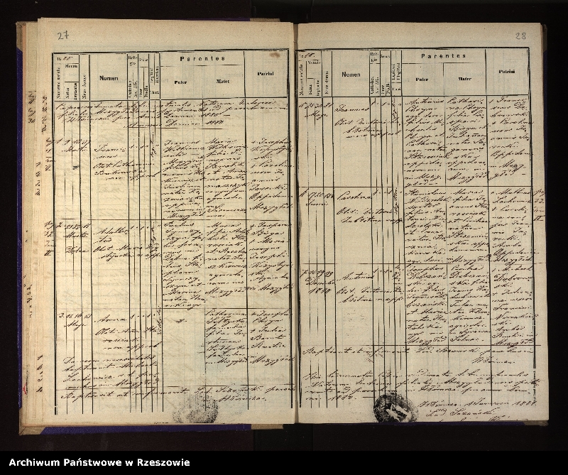 Obraz 18 z jednostki "Księga urodzeń, małżeństw i zgonów dla miejscowości Hłomcza, Łodzina, Mrzygłód"