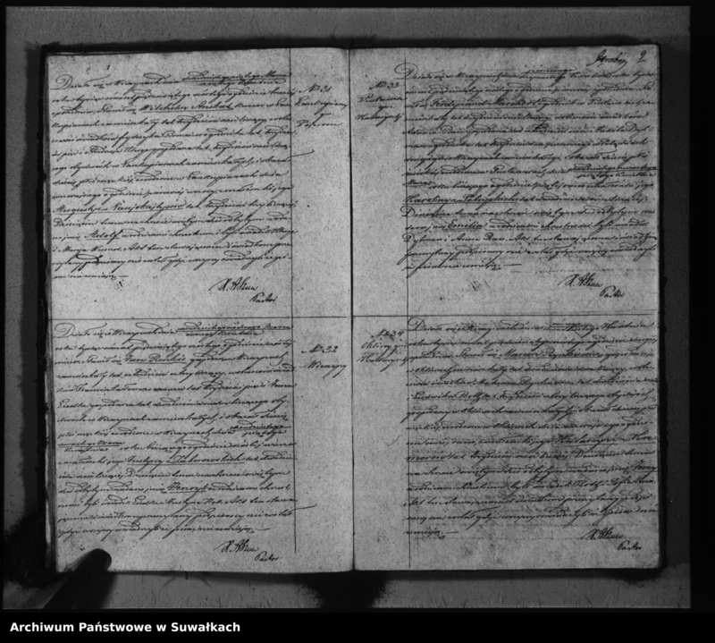 image.from.unit.number "Duplikat do zapisywania aktów urodzeń, małżeństw i zeyścia parafii Ewangelicko-augsburskiej w Wiżajnach"