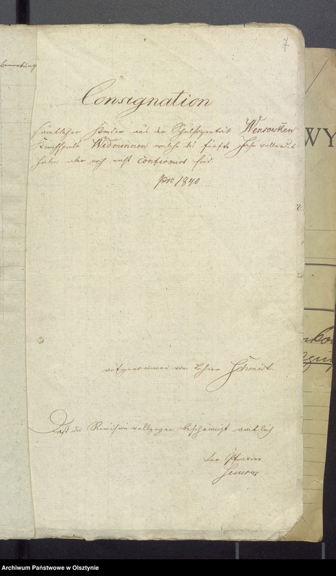 image.from.unit.number "Consignation des Kirchspiels Widminnen"