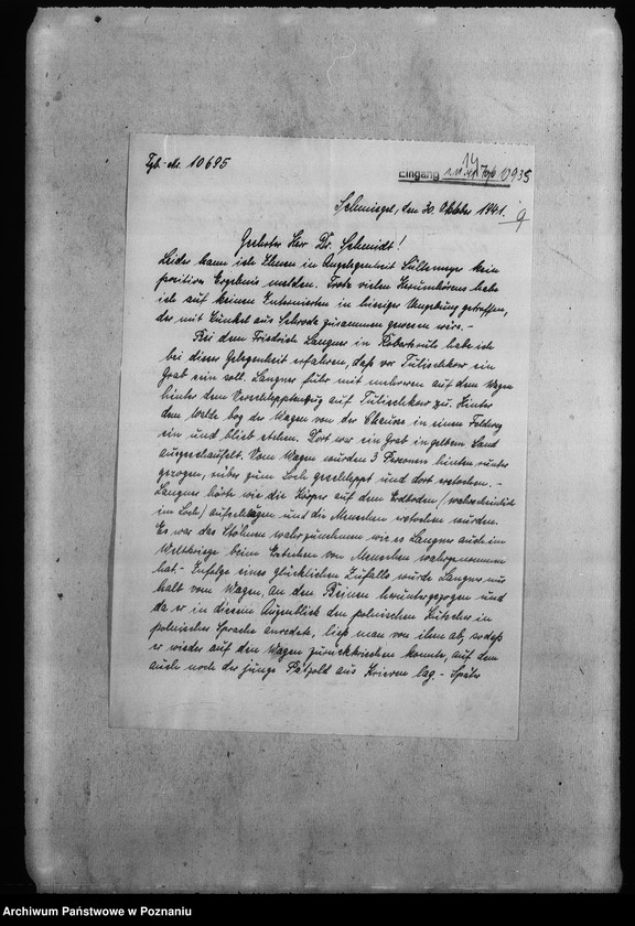 Obraz 19 z jednostki "Anzeigen im Ortdentuhen Berbachter am 2.8.1941 bert. Lültemeger - Herrenhofen, b. Schroda (Środa)"