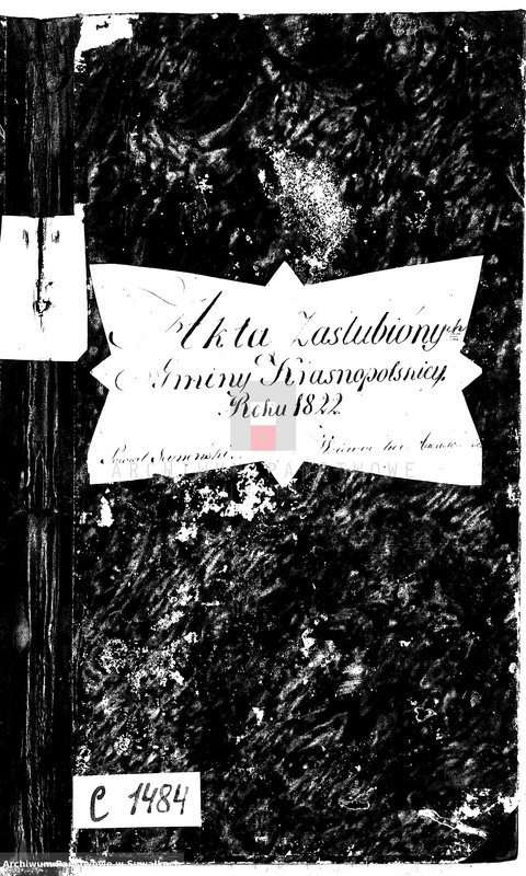 Obraz 2 z jednostki "Akta Zaślubionych Gminy Krasnopolskiey R-ku 1822. Powiat Seyneński. Województwo Augstowskie."