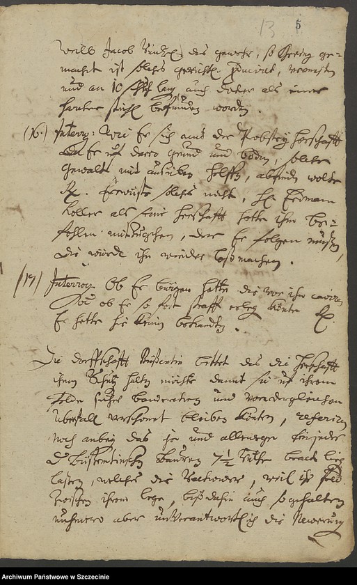 image.from.unit.number "Dorfschaft Büssenthin [Buszęcin] contra sämtliche Koeller auf Reckow [Rekowo] und deren Untertanen wegen der zu Ungebühr gepflügten Brache und verübter Gewalt."