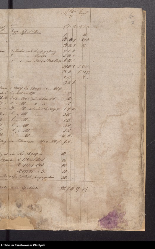 image.from.unit.number "Passenheimsche Stadt Kirchen Rechnung über Einnahme und Ausgabe"