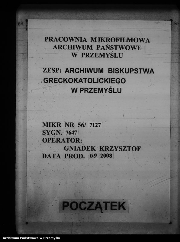 Obraz 1 z jednostki "[Kopie ksiąg metrykalnych parafii Werchrata z filią Prusie (dekanat Rawa Ruska)]"