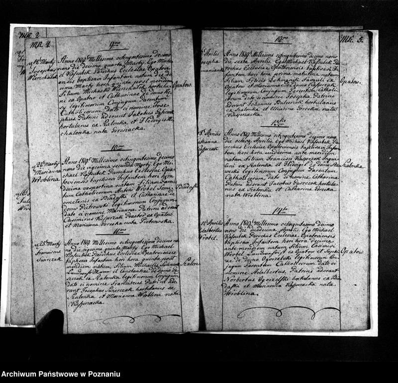 image.from.unit.number "Extractum ex libro baptisatorum"