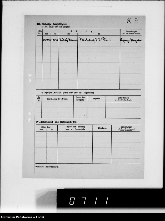 Obraz 14 z jednostki "[Akta personalne pracowników] Lit.K"