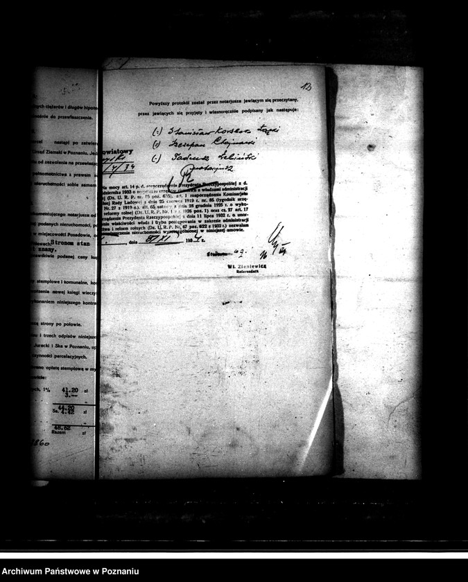 Obraz 16 z jednostki "/Kontrakty notarialne sprzedanych gruntów w drodze prywatnej parcelacji Posadowo/"