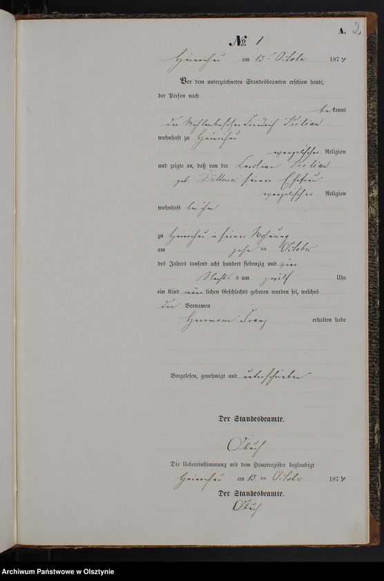 Obraz z jednostki "Geburts-Neben-Register Nr 1 - 14"