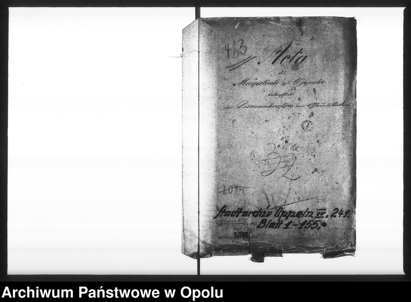 Obraz 4 z jednostki "Acta des Magistrats zu Oppeln betreffend: die Dismembration von Grundstücken de Anno 1846"