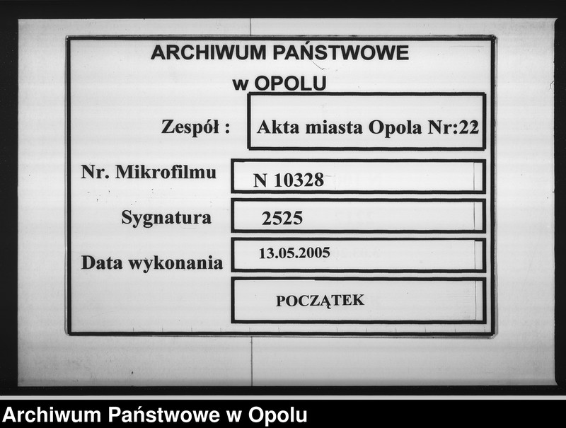 Obraz 1 z jednostki "Magistrats Oppeln. Betrifft: Gesellschaft für Volksbildung"