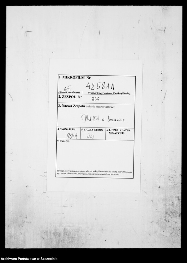 image.from.unit.number "Rolniczy Zespół Spółdzielczy im. T. Kościuszki z siedzibą w Barnkowie powiat Chojna - organizacja"