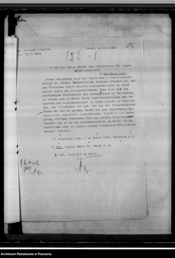 Obraz 19 z jednostki "Oberschulen in Dietfurt (Żnin), Wongrowitz und Gnesen"