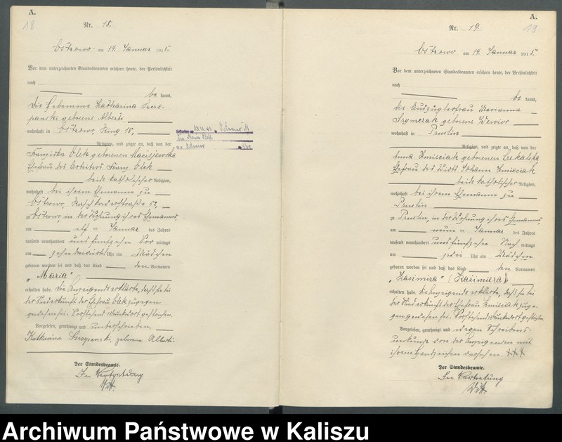 Obraz 14 z jednostki "[Księga urodzeń]"