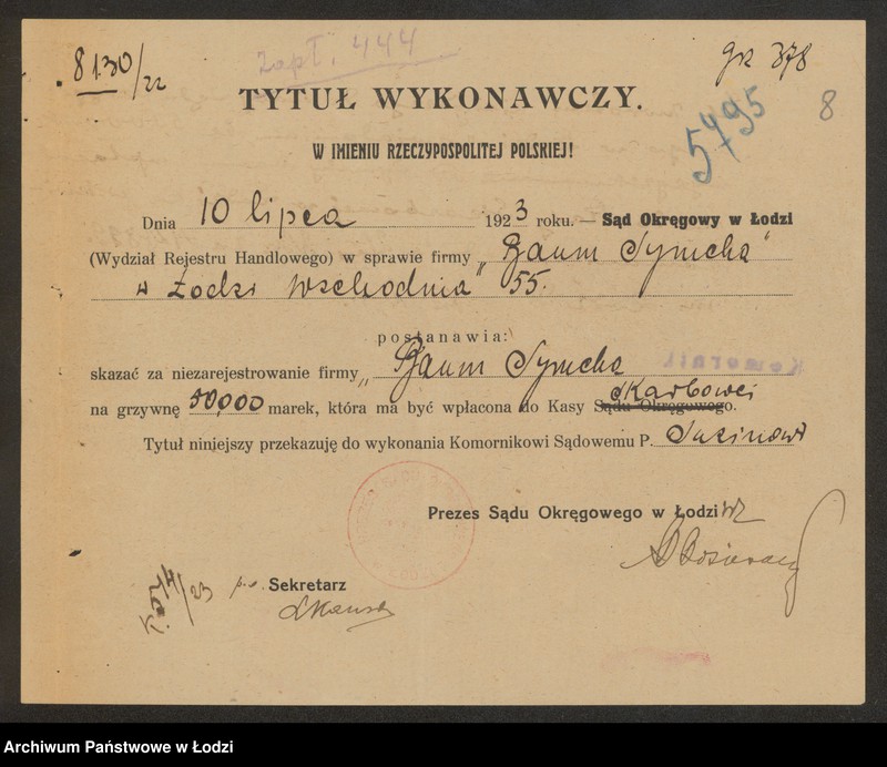 Obraz 10 z jednostki "Symcha Baum- sklep kolonialny"