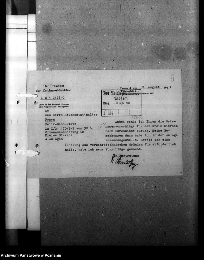 Obraz 13 z jednostki "Ortsnamenänderung - Kreis Sieradz"