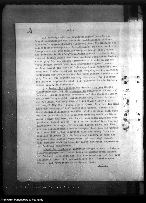 Obraz 7 z jednostki "Erstmalige Herrichtung (Instandsetzung) von Dienstgebäuden, Diensträumen, Reichsmiet- und Reichsdienstwohnungen der Gendarmerie im Einzeldienst a) Erlasse, B) Schriftwechsel"