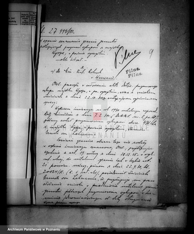 Obraz 14 z jednostki "Przymusowy wykup majątku Wyrza powiatu wyrzyskiego"