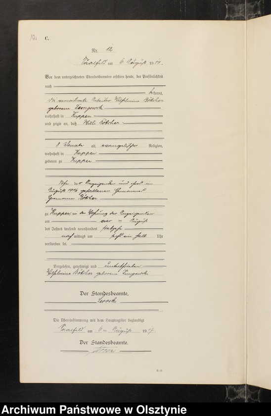 image.from.unit.number "Sterbe-Neben-Register Nr 1 - 21"