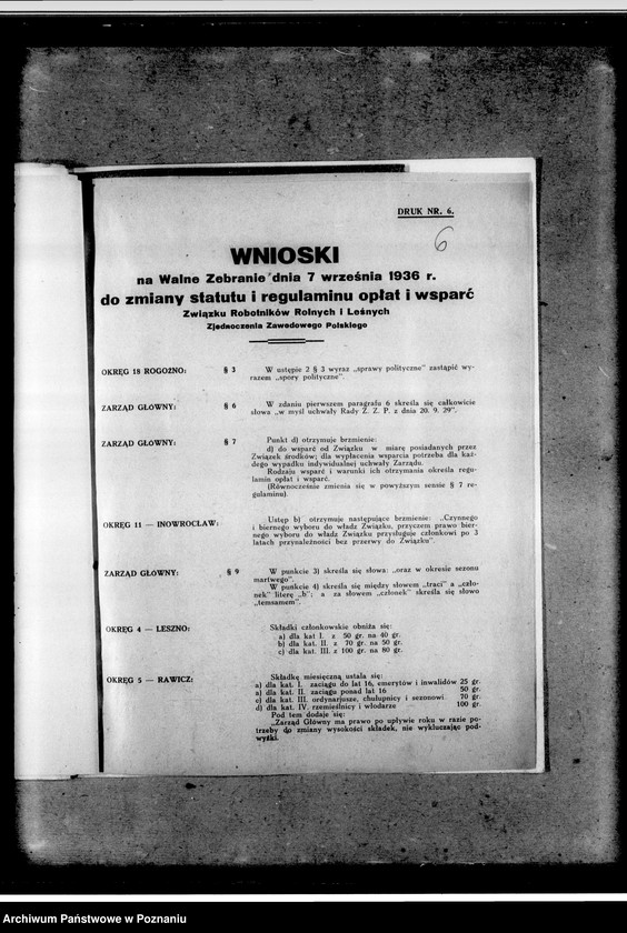 Obraz 10 z jednostki "VI Walne Zebranie"