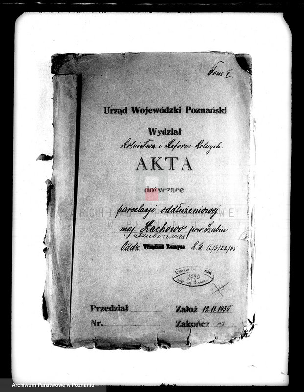 Obraz 4 z jednostki "Parcelacja oddłużeniowa majątku Łachowo powiatu szubińskiego"