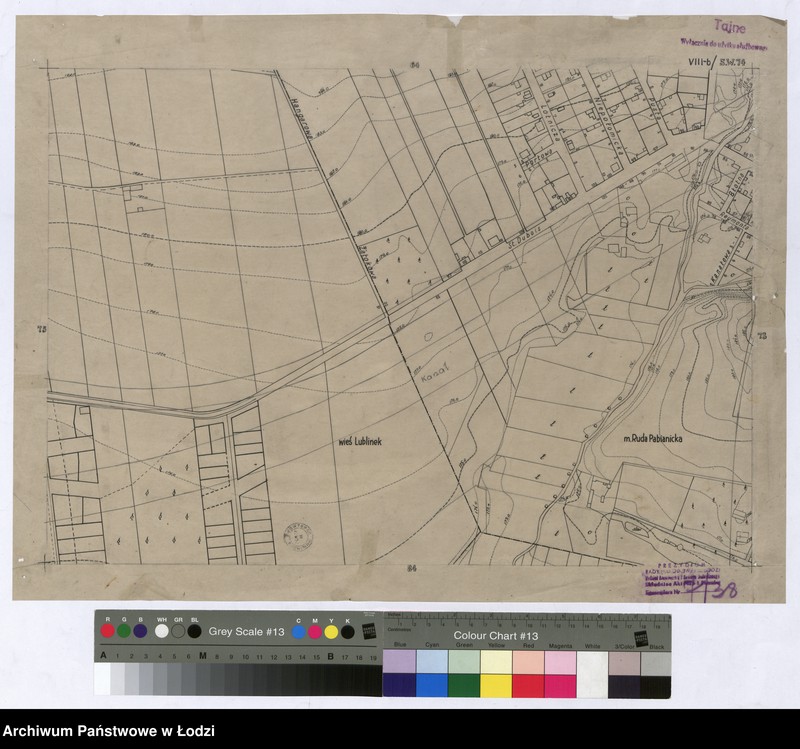 Obraz 1 z jednostki "Plan m. Łodzi 1:2000. Sekcja SW74"
