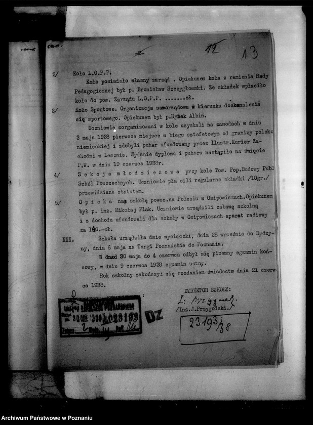 Obraz 17 z jednostki "Państwowa Szkoła Budownictwa w Lesznie - [protokoły z egzaminu końcowego wraz ze spisem abiturientów]"