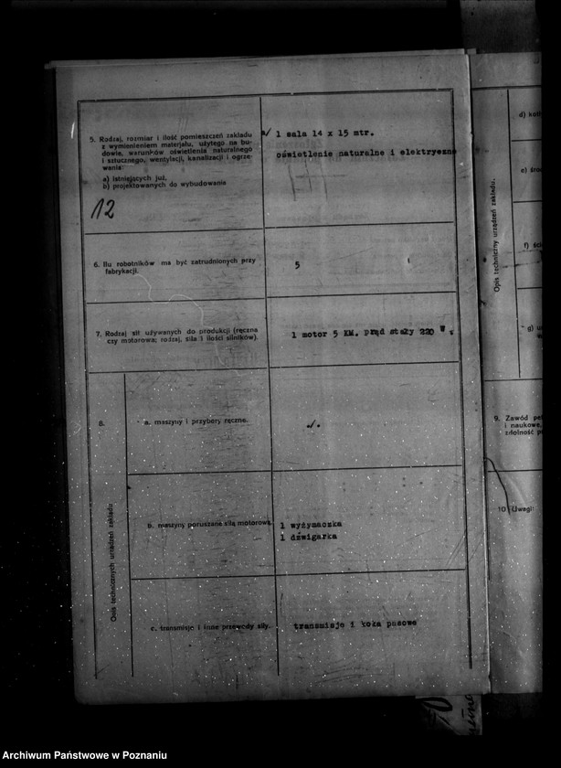 Obraz 18 z jednostki "Zatwierdzenie zakładu przemysłowego Płótno Spółka Firma Płótno Stęszew powiat poznański"