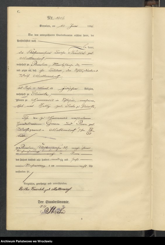 image.from.unit.number "Sterbe-Haupt-Register Breslau II 1896 Band 5"