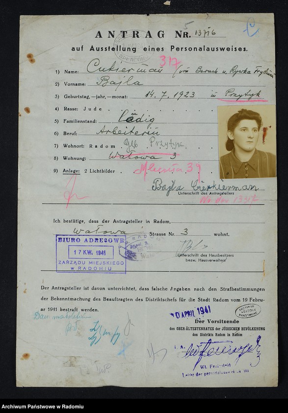 image.from.unit.number "[Wnioski o wydanie dowodów osobistych oraz nie odebrane dowody Cukierman - Cygielman]"