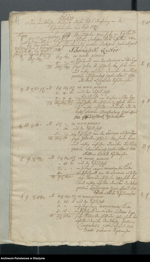 image.from.unit.number "Seehestensche Schul Cassen Rechnung"
