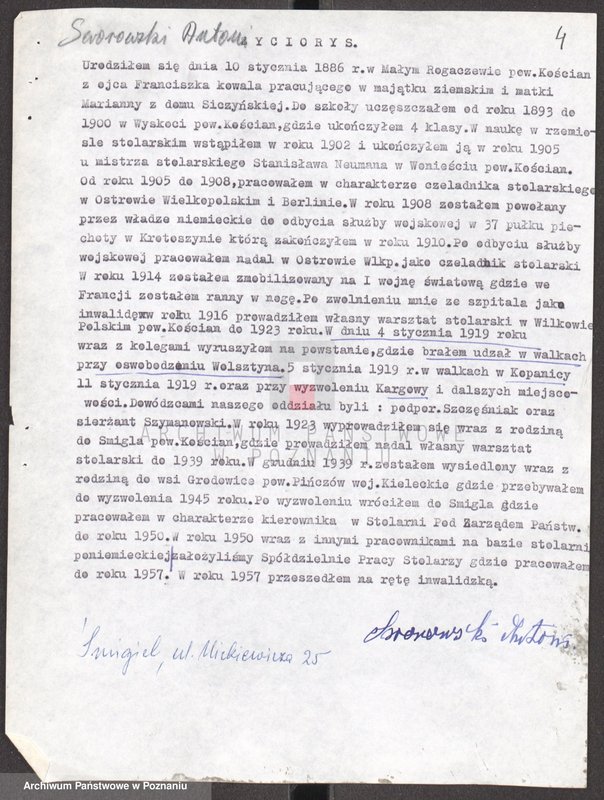 Obraz 20 z jednostki "Życiorysy powstańców wielkopolskich: S - tom lX /Sutkowski Józef - Szczepański Wojciech/."