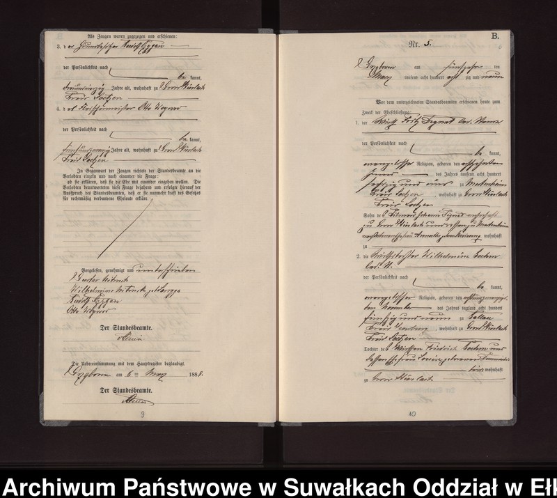 image.from.unit.number "Heiraths-Neben-Register des Preussischen Standes-Amtes Gross Stürlack Kreis Loetzen"