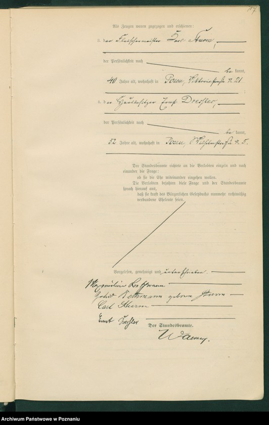 Obraz 19 z jednostki "Księga miejscowa małżeństw tom IV"