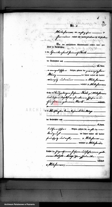 Obraz 2 z jednostki "Księga małżeństw"