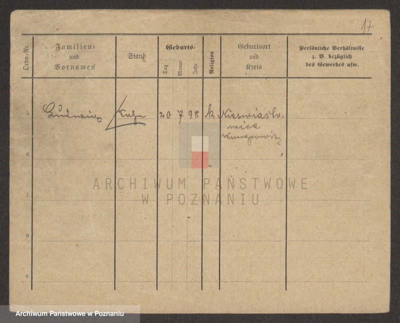 Obraz 17 z jednostki "Gurski (Gór..) - Gursche"