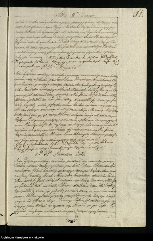 image.from.unit.number "Księga aktów stanu cywilnego Gminy Parafii Koniusza w Obwodzie Miechowskim, Powiecie Krakowskim na rok 1821"