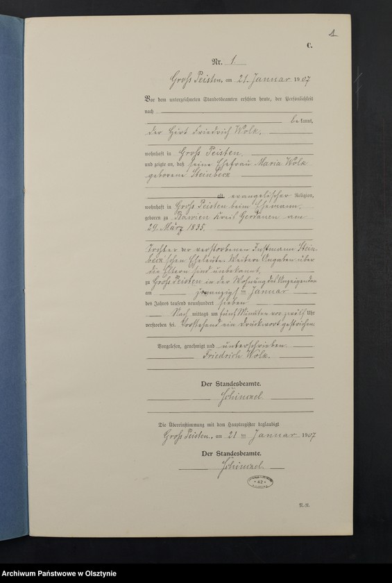 image.from.unit.number "Sterbe-Neben-Register Nr 1 - 29"