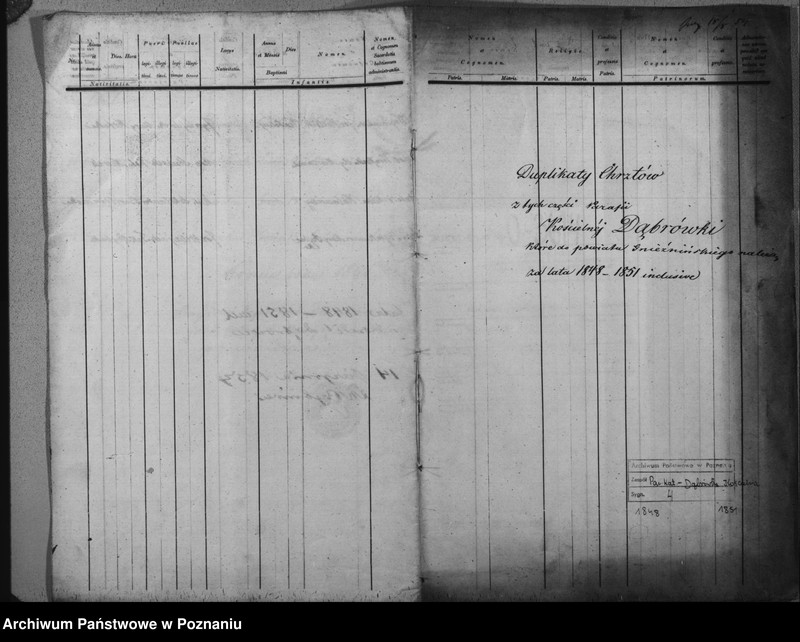 image.from.team "Akta stanu cywilnego Parafii Rzymskokatolickiej Dąbrówka Kościelna (pow. gnieźnieński)"