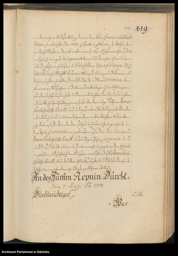 image.from.unit.number "Missiven de Anno 1716. Missiven de Anno 1717. Index literarum A. 1716 A. 1717 expeditarum [adresatów]. Index materiarum in literis […] contentarum"